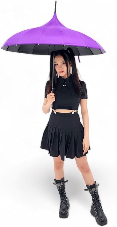 Amazon | ゴシックパゴダ傘 - 雨や晴れに最適で、吸血鬼